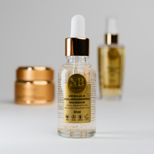 24K Kuldne Näoseerum Hüaluroonhappega, 30ml - Image 2