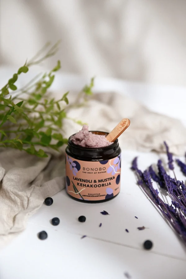 Mustika & lavendli kehakoorija – 120 ml - Image 3