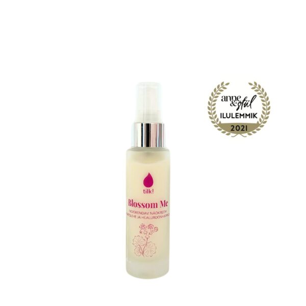 Blossom Me vananemisvastane näokreem naistepuna ja hüaluroonhappega, 50 ml - Image 2