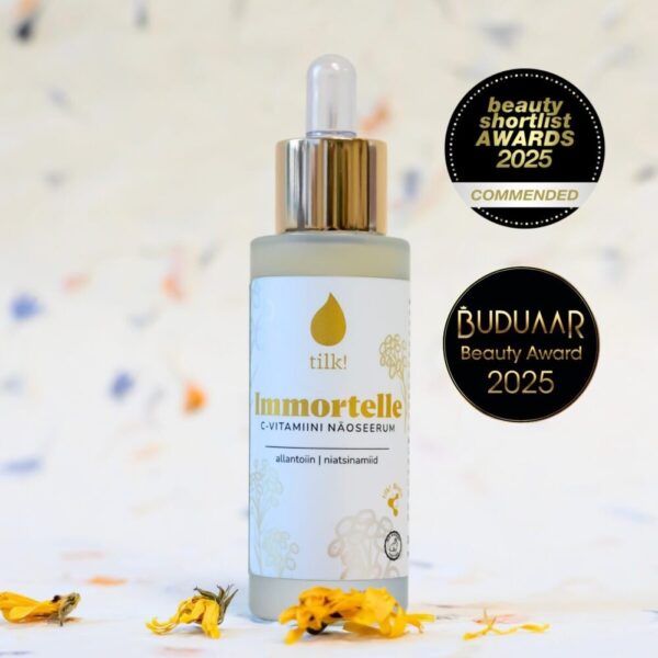 Immortelle Näoseerum C-Vitamiini, Allantoiini ja Niatsiinamiidiga, 30 ml - Image 3