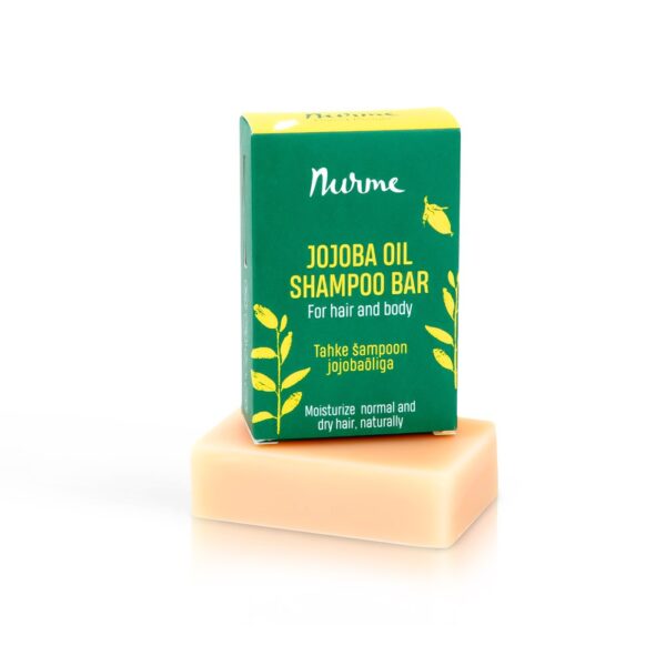 Jojobaõliga tahke šampoon – normaalsetele ja kuivadele juustele, 100 g - Image 2
